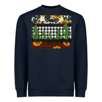 Navy cowhide cacti sunflowers christmas mousepad Heavyweight Sweatshirt - Jasminsmagicworld
