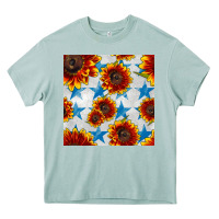 Arona patriotic sunflowers and stars Heavy Core Tee - BundleAndBundleShop