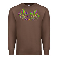 Chestnut skeleton hands mardi gras Premium Sweatshirt - OliviaCreatesArt