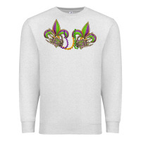 Oatmeal Heather skeleton hands mardi gras Premium Sweatshirt - OliviaCreatesArt