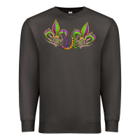 Smoke skeleton hands mardi gras Premium Sweatshirt - OliviaCreatesArt