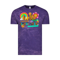 Cloud Purple hello second grade Vintage Tee - NancyCooperArtShop