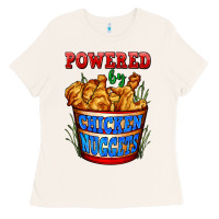 Bone powered by chicken nuggets Ladies Tee - AdoDesignShop