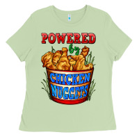 Matcha powered by chicken nuggets Ladies Tee - AdoDesignShop