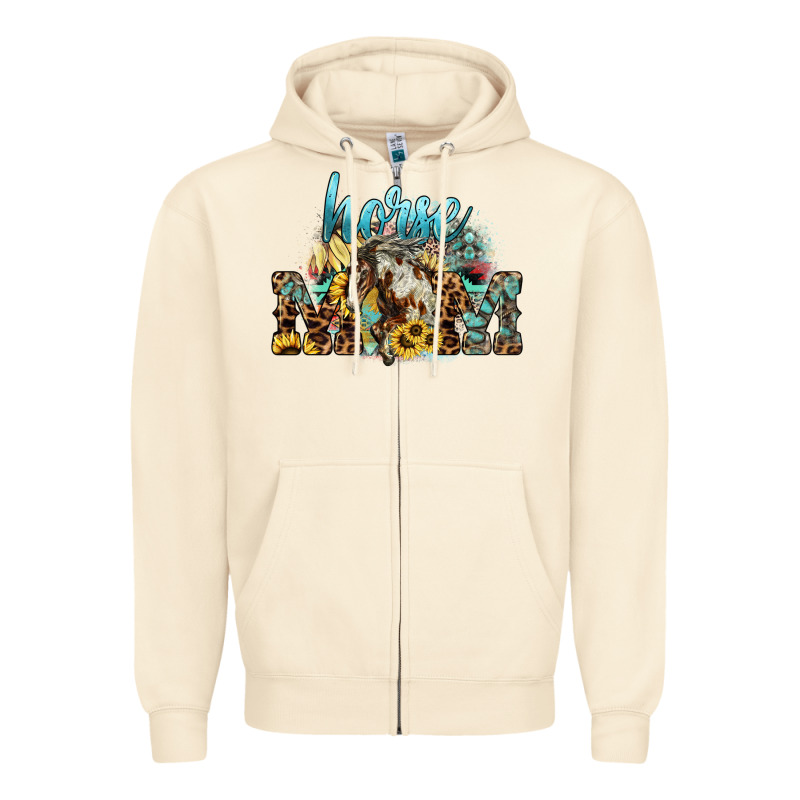 Horse Mom Zipper Hoodie by HowdyJamesFarm | Teevron