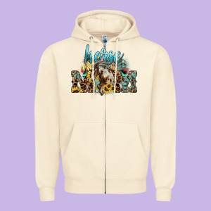 Horse Mom Zipper Hoodie Designed By Howdyjamesfarm