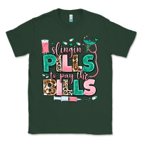 Sports Green slingin' pills to pay the bills Classic Tee - MaliasSmallBusiness
