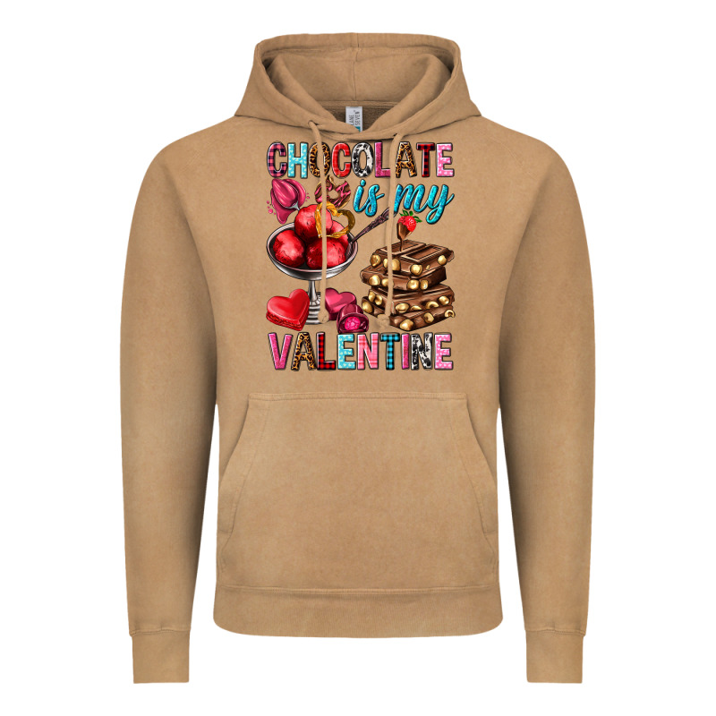 Chocolate Is My Valentine Vintage Hoodie by NancyCooperArtShop | Teevron