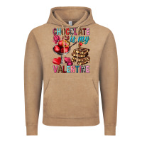 Vintage Coffee chocolate is my valentine Vintage Hoodie - NancyCooperArtShop