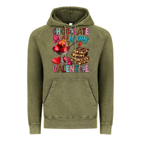 Vintage Olive chocolate is my valentine Vintage Hoodie - NancyCooperArtShop