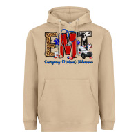 Mushroom emt emergency medical technician Heavyweight Hoodie - OliviaCreatesArt