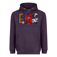 Plum emt emergency medical technician Heavyweight Hoodie - OliviaCreatesArt