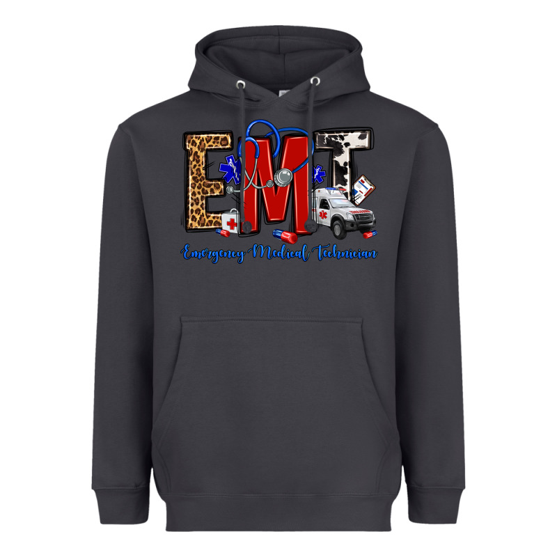 Emt Emergency Medical Technician Heavyweight Hoodie by OliviaCreatesArt | Teevron