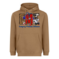 Toasted Coconut emt emergency medical technician Heavyweight Hoodie - OliviaCreatesArt