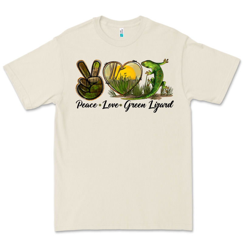 Peace Love Green Lizard Premium Tee by LillyAllenDesigns | Teevron