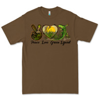 Cacao peace love green lizard Premium Tee - LillyAllenDesigns