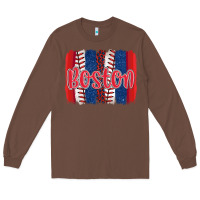 Chestnut boston baseball team spirit brushstrokes Long Sleeve Tee - Artiststas