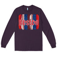 Boston Baseball Team Spirit Brushstrokes Long Sleeve Tee | Teevron