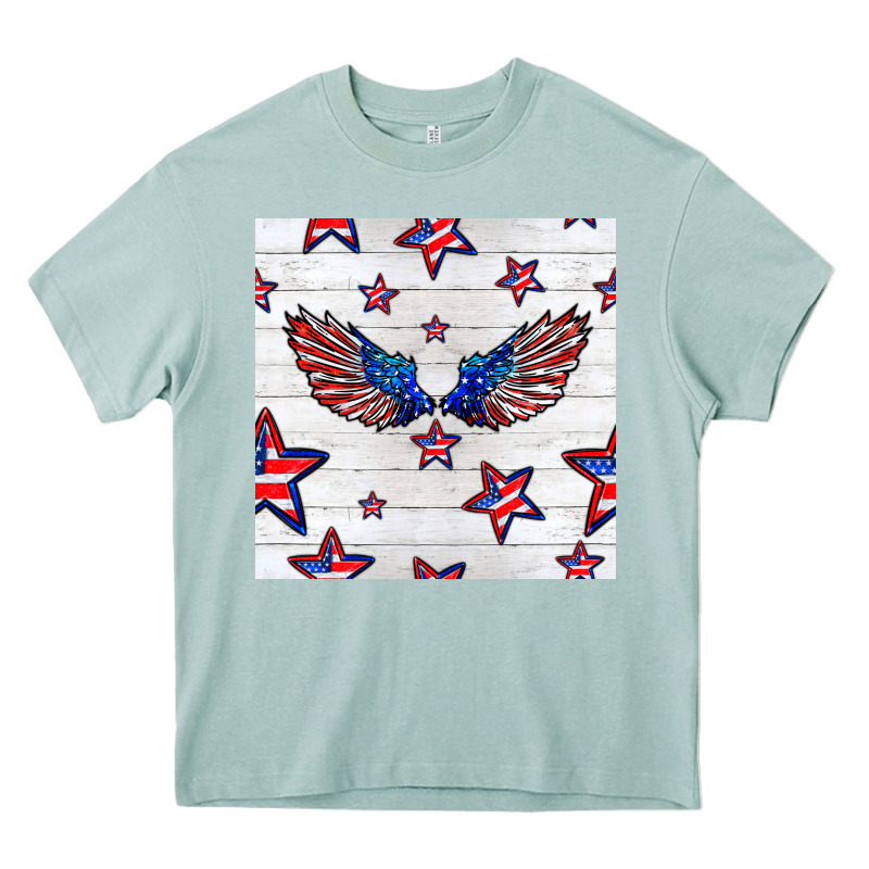 Patriotic Eagle Wing Heavy Core Tee by BundleAndBundleShop | Teevron
