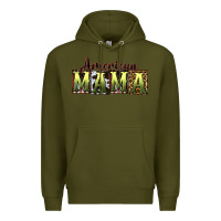 Army Green American Mama  Mother's Day Premium Hoodie - CowGirlArtShop