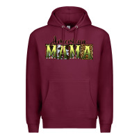 Burgundy American Mama  Mother's Day Premium Hoodie - CowGirlArtShop