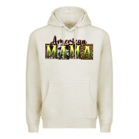 Oatmeal Heather American Mama  Mother's Day Premium Hoodie - CowGirlArtShop