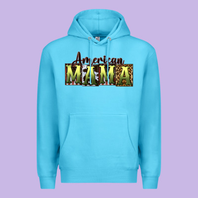 American Mama  Mother's Day Premium Hoodie Designed By Cowgirlartshop