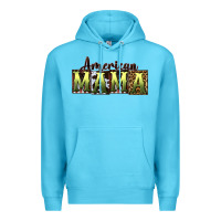 Ocean Blue American Mama  Mother's Day Premium Hoodie - CowGirlArtShop