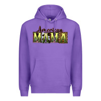 Purple American Mama  Mother's Day Premium Hoodie - CowGirlArtShop