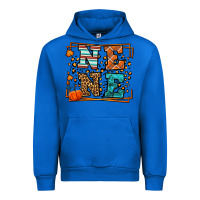 Cobalt Fall Autumn Leopard Nene Urban Hoodie - LillyAllenDesigns