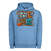 Pigment Pebble Blue Fall Autumn Leopard Nene Urban Hoodie - LillyAllenDesigns