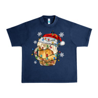Navy christmas beer Urban Heavy Tee - MaliasSmallBusiness