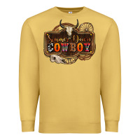 Antique Gold simmer down cowboy olivia Premium Sweatshirt - OliviaCreatesArt