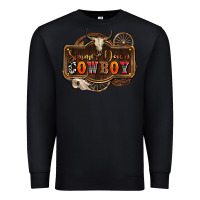 Black simmer down cowboy olivia Premium Sweatshirt - OliviaCreatesArt