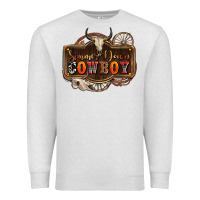 Oatmeal Heather simmer down cowboy olivia Premium Sweatshirt - OliviaCreatesArt