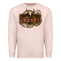 Pale Pink simmer down cowboy olivia Premium Sweatshirt - OliviaCreatesArt