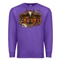 Purple simmer down cowboy olivia Premium Sweatshirt - OliviaCreatesArt