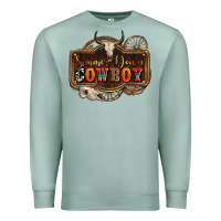 Seafoam simmer down cowboy olivia Premium Sweatshirt - OliviaCreatesArt