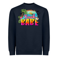 Navy beach babe Heavyweight Sweatshirt - BarkalooDesign
