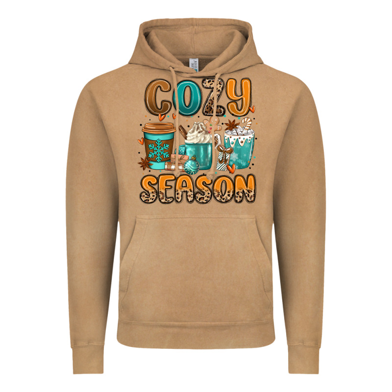 Cozy Season Winter Coffee Cups Vintage Hoodie by MaliasSmallBusiness | Teevron