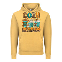 Vintage Mustard cozy season winter coffee cups Vintage Hoodie - MaliasSmallBusiness