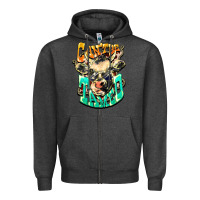 Charcoal Heather Can't be tamed cow Zipper Hoodie - HowdyJamesFarm
