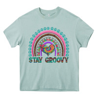 Arona stay groovy with rainbow and heart Heavy Core Tee - Artiststas