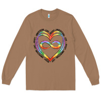 Toasted Coconut autism heart Long Sleeve Tee - Artiststas