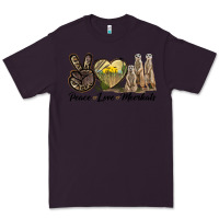 Plum Peace Love Meerkats Premium Tee - LillyAllenDesigns