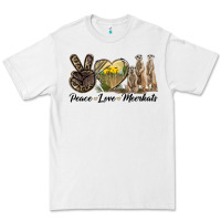 White Peace Love Meerkats Premium Tee - LillyAllenDesigns