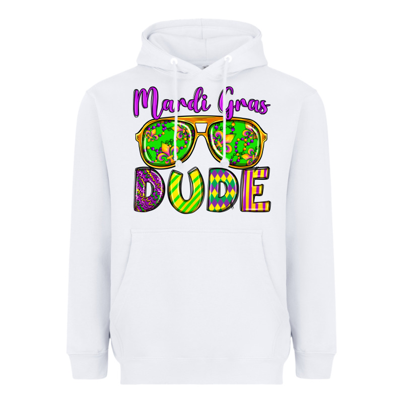 Mardi Gras Dude Olivia Heavyweight Hoodie by OliviaCreatesArt | Teevron