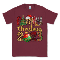 Burgundy family christmas 2023 Classic Tee - MaliasSmallBusiness
