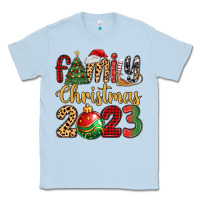 Dusty Blue family christmas 2023 Classic Tee - MaliasSmallBusiness