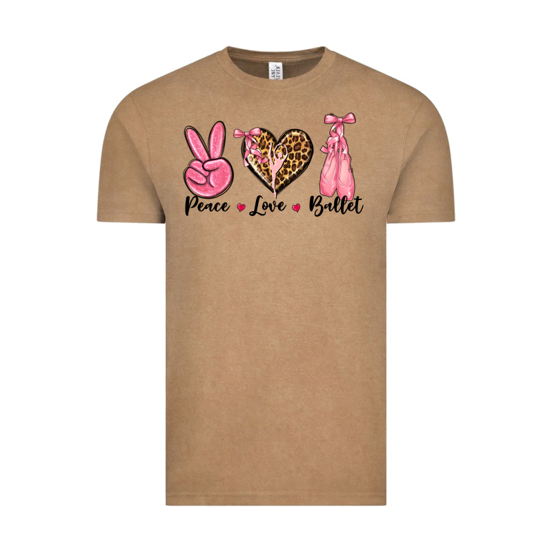 Peace Love Ballet Vintage Tee by NancyCooperArtShop | Teevron